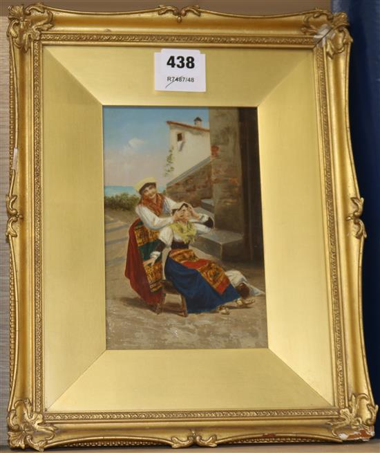 Italian School c.1900 The Fortune Teller 19 x 12cm
